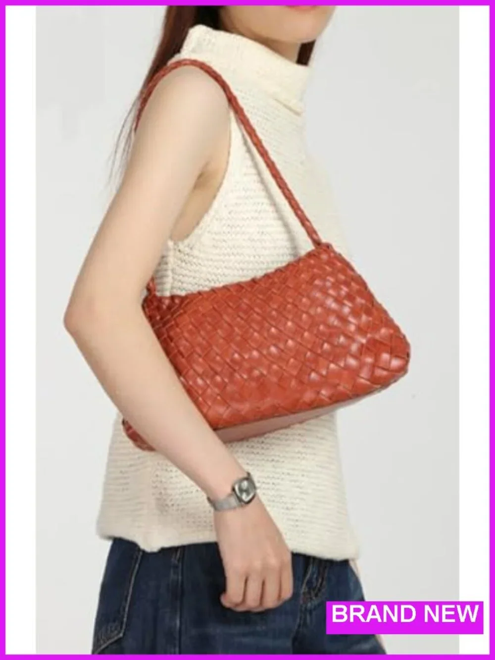 Suede Woven Hobo Bucket Purse Underarm Shoulder Bag Tote Handbag Clutch